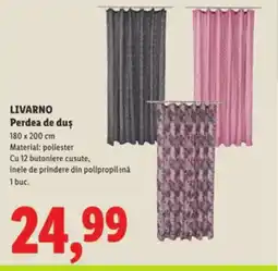 Lidl LIVARNO Perdea de duş Ofertă
