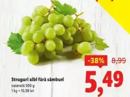 Lidl Struguri albi fără sâmburi Ofertă