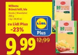 Lidl Milbona Brânză felii, bio Ofertă