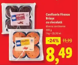 Lidl Confiserie Firenze Briose cu ciocolată Ofertă