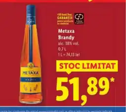 Lidl Metaxa Brandy Ofertă