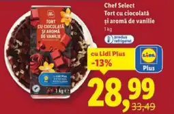 Lidl Chef Select Tort cu ciocolată şi aromă de vanilie Ofertă