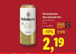 Lidl Perlenbacher Bere blondǎ Pils Ofertă