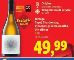 Lidl Tortuga Cupaj Chardonnay, Pinot Gris şi Fetească Albă Vin alb sec Ofertă