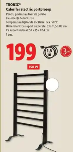 Lidl TRONIC® Calorifer electric portprosop Ofertă