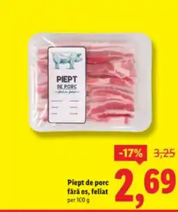 Lidl Piept de porc fără os, feliat Ofertă