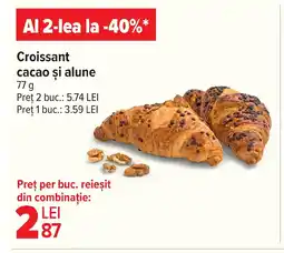 Carrefour Market Croissant cacao şi alune Ofertă
