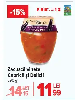 Carrefour Market Zacuscă vinete Capricii şi Delicii Ofertă