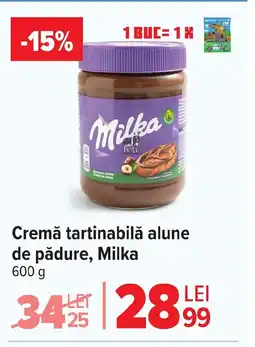 Carrefour Market Cremă tartinabilă alune de pădure, Milka Ofertă