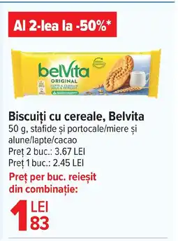 Carrefour Market Biscuiți cu cereale, Belvita Ofertă
