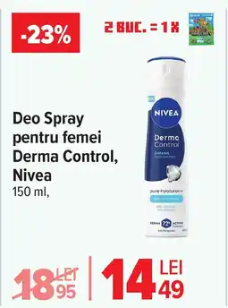 Carrefour Market Deo Spray pentru femei Derma Control, Nivea Ofertă