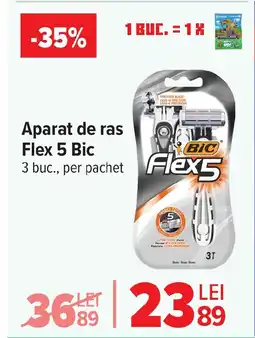 Carrefour Market Aparat de ras Flex 5 Bic Ofertă