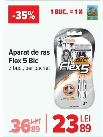 Carrefour Market Aparat de ras Flex 5 Bic Ofertă
