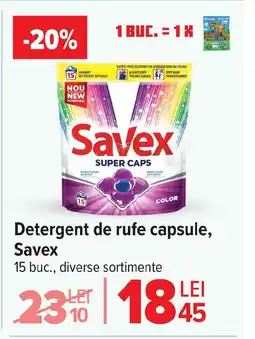 Carrefour Market Detergent de rufe capsule, Savex Ofertă