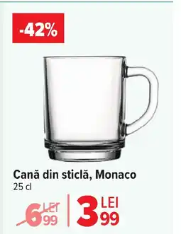 Carrefour Market Cană din sticlă, Monaco Ofertă