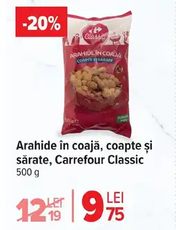 Carrefour Market Arahide în coajă, coapte și sărate, Carrefour Classic Ofertă
