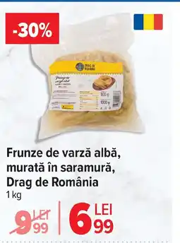 Carrefour Market Frunze de varză albă, murată în saramură, Drag de România Ofertă