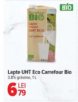 Carrefour Market Lapte UHT Eco Carrefour Bio Ofertă