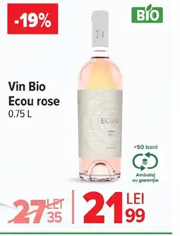 Carrefour Market Vin Bio Ecou rose Ofertă