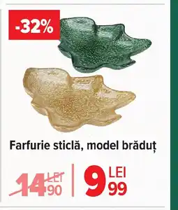 Carrefour Market Farfurie sticlă, model brăduț Ofertă