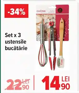 Carrefour Market Set x 3 ustensile bucătărie Ofertă