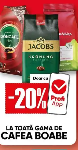 PROFI La toată gama de cafea boabe Ofertă