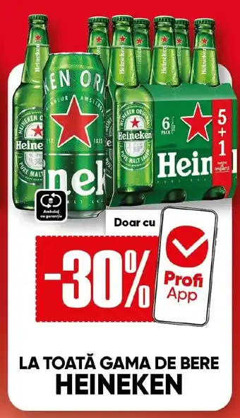 La toată gama de bere heineken