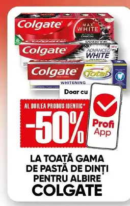 PROFI La toată gama de pastă de dinti pentru albire COLGATE Ofertă