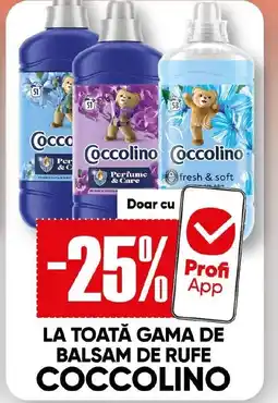 PROFI La toată gama de balsam de rufe COCCOLINO Ofertă