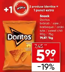 PROFI Snack Doritos brânză / sare / barbeque / ardei iute sweet chili Ofertă