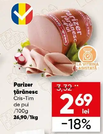 PROFI Parizer ţărănesc Cris-Tim de pui Ofertă