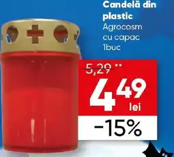 PROFI Candelă din plastic Agrocosm cu capac Ofertă