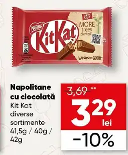 PROFI Napolitane cu ciocolată Kit Kat Ofertă