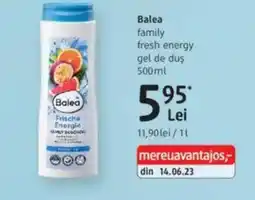 DM Balea family fresh energy gel de duş Ofertă