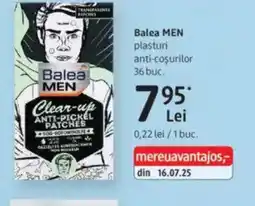 DM Balea MEN plasturi anti-coşurilor Ofertă