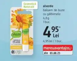 DM Alverde balsam de buze cu gălbenele Ofertă