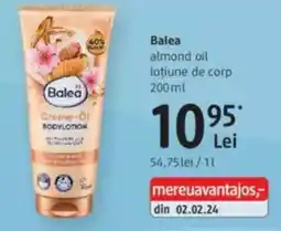 DM Balea almond oil loţiune de corp Ofertă
