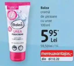 DM Balea cremă de picioare cu uree Ofertă