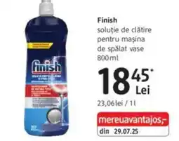 DM Finish soluţie de clătire pentru mașina de spălat vase Ofertă