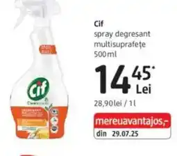 DM Cif spray degresant multisuprafeţe Ofertă