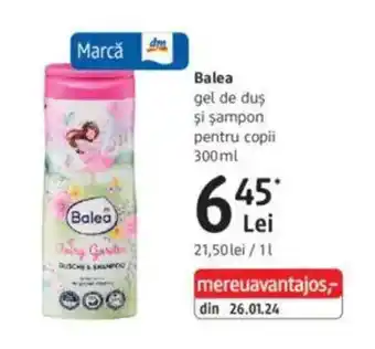 DM Balea gel de duş şi şampon pentru copii Ofertă