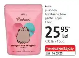 DM Aura pusheen bombe de baie pentru copii Ofertă