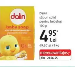 DM Dalin săpun solid pentru bebeluşi Ofertă