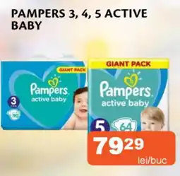 Unicarm Pampers 3, 4, 5 active baby Ofertă