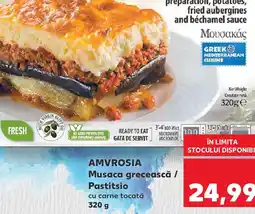 Kaufland AMVROSIA Musaca grecească / Pastitsio Ofertă