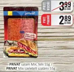 CBA PRIVAT salam Mix, felii Ofertă