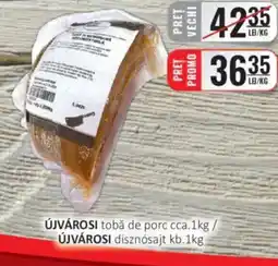CBA Újvárosi tobǎ de porc Ofertă