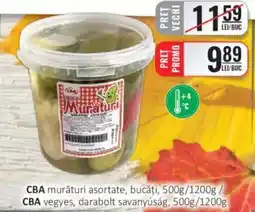 CBA CBA murături asortate, bucăți Ofertă