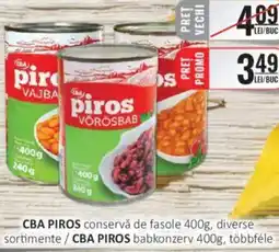 CBA CBA PIROS conservă de fasole Ofertă