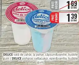CBA DELICE vată de zahăr, la pahar, căpşuni&vanilie, bubble gum Ofertă